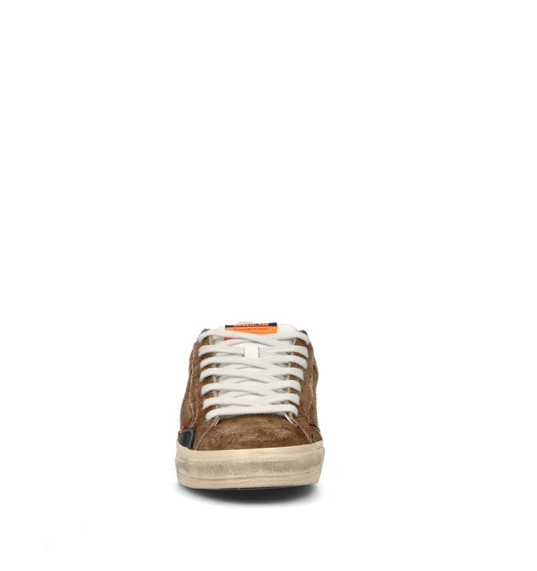 CRIME Sneaker uomo marrone in suede