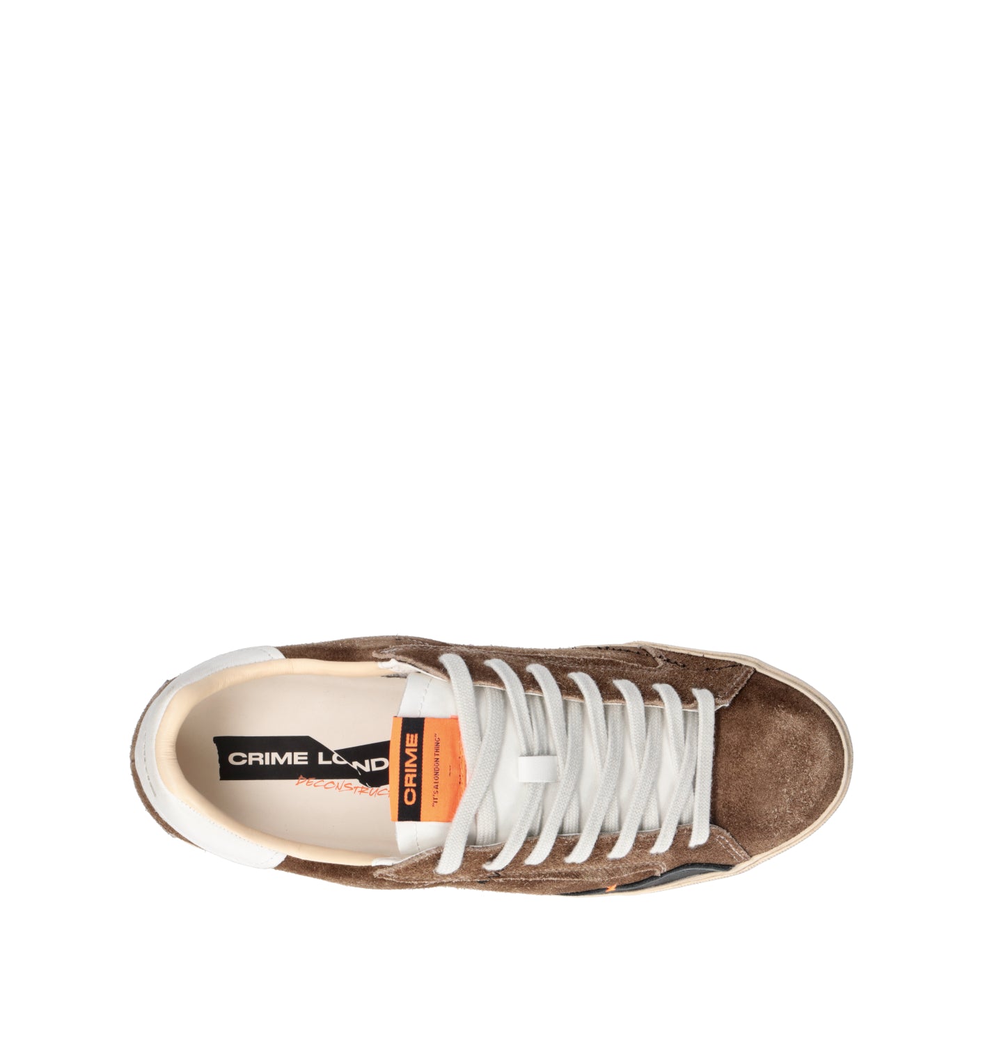 CRIME Sneaker uomo marrone in suede