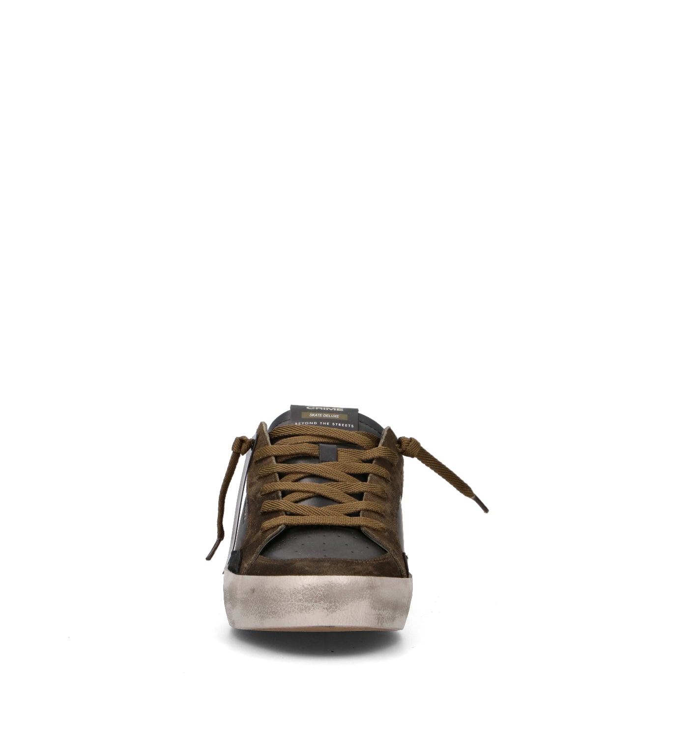 CRIME Sneaker uomo nera in pelle
