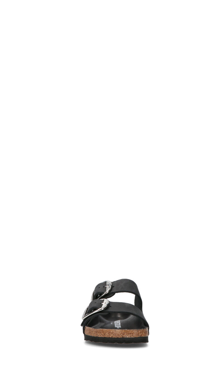 BIRKENSTOCK Ciabatta donna nera in pelle