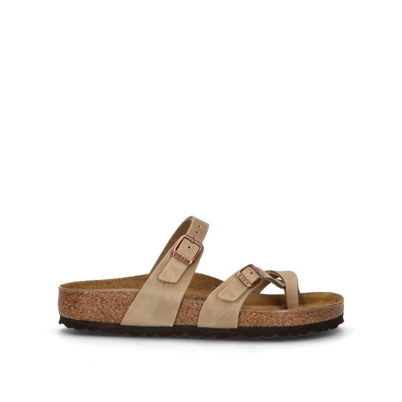 BIRKENSTOCK MAYARI Ciabatta donna grigia in pelle