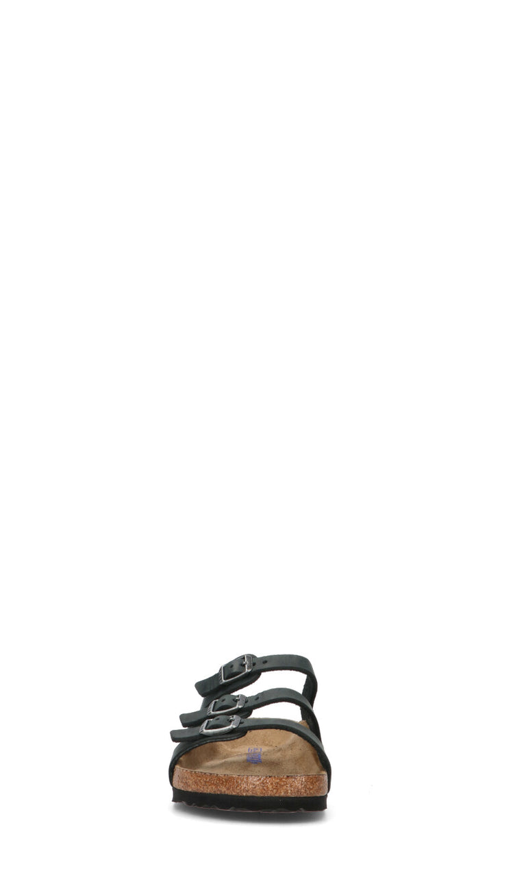 BIRKENSTOCK FLORIDA BS Ciabatta donna nera in pelle