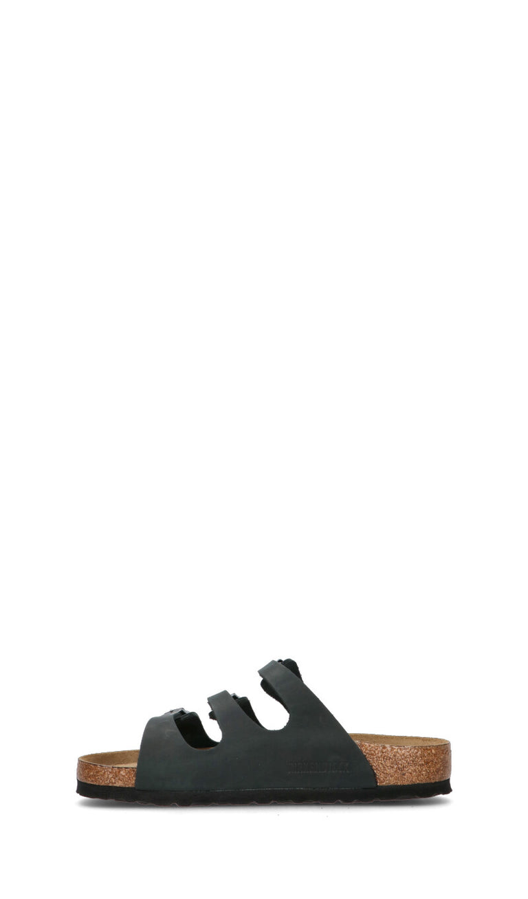 BIRKENSTOCK FLORIDA BS Ciabatta donna nera in pelle
