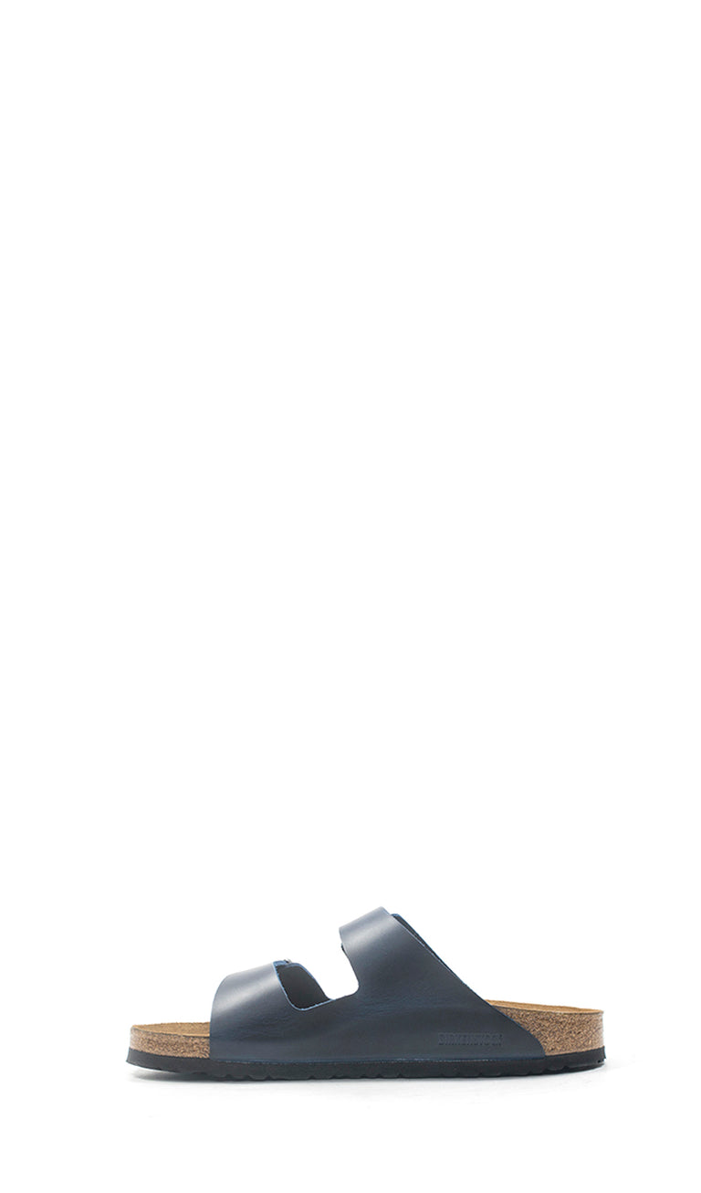 BIRKENSTOCK ARIZONA Ciabatta uomo blu in pelle