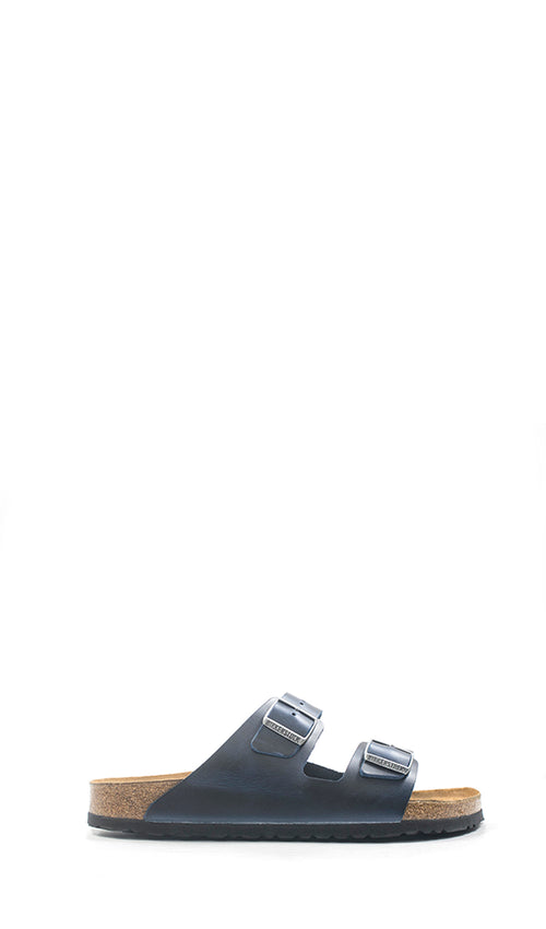 BIRKENSTOCK ARIZONA Ciabatta uomo blu in pelle