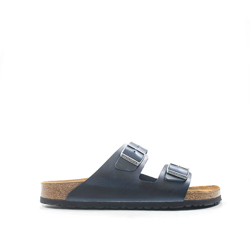 BIRKENSTOCK ARIZONA Ciabatta uomo blu in pelle