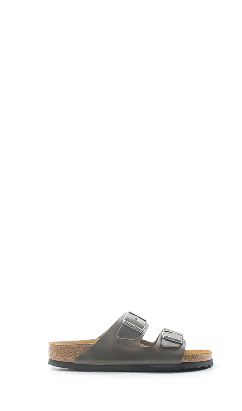 BIRKENSTOCK ARIZONA Ciabatta uomo grigia in pelle