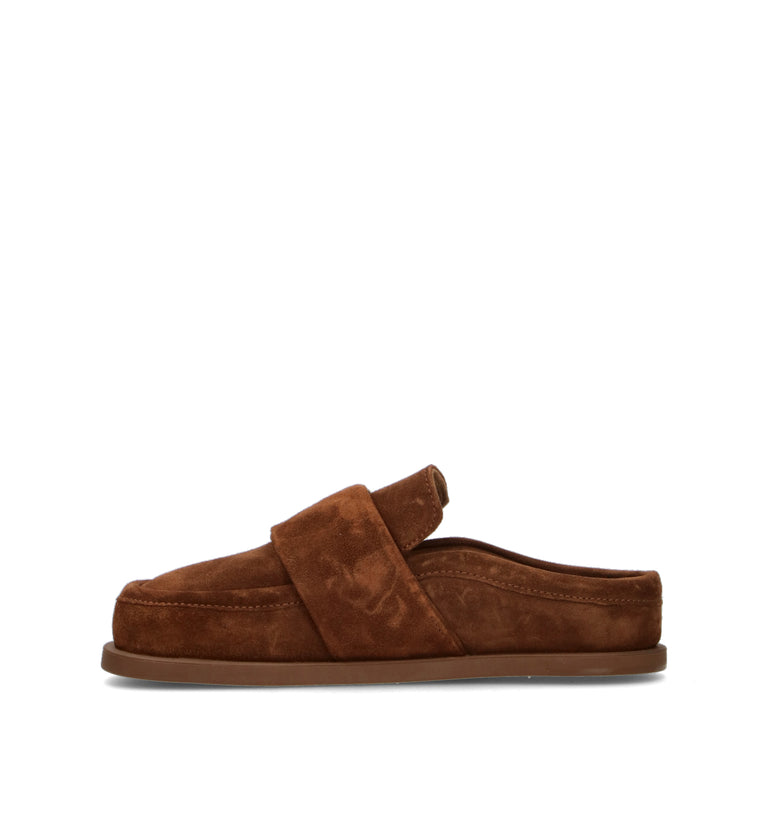 INUIKII Sabot donna marrone in suede