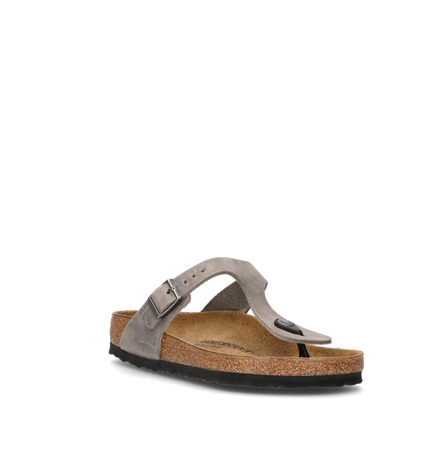 BIRKENSTOCK GIZEH BS Ciabatta donna grigia in pelle
