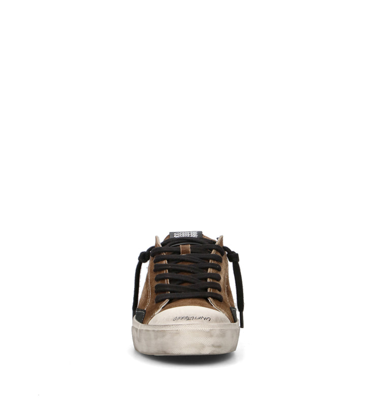 CRIME Sneaker uomo marrone in suede