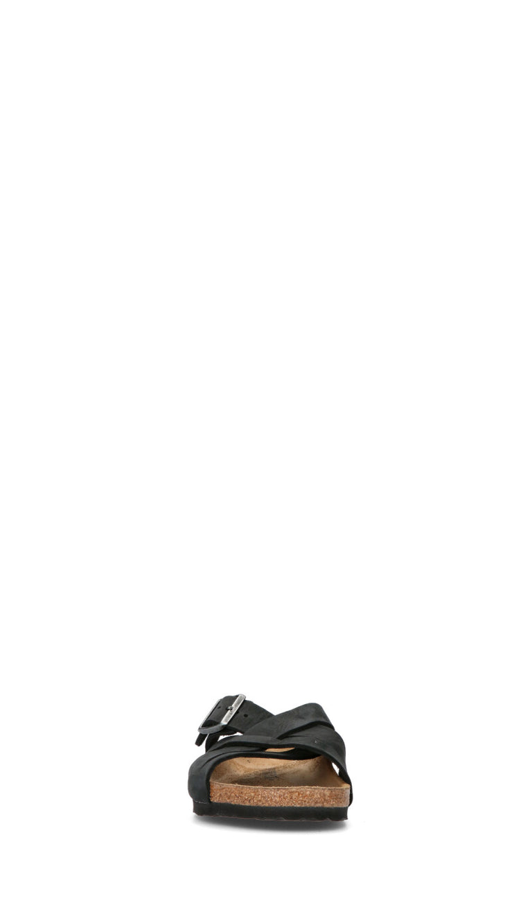 BIRKENSTOCK Ciabatta uomo nera in pelle