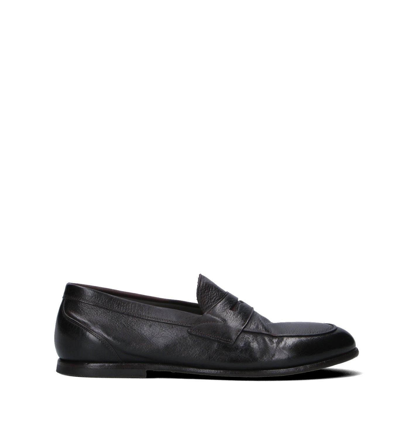 GREEN GEORGE Mocassino uomo nero in pelle