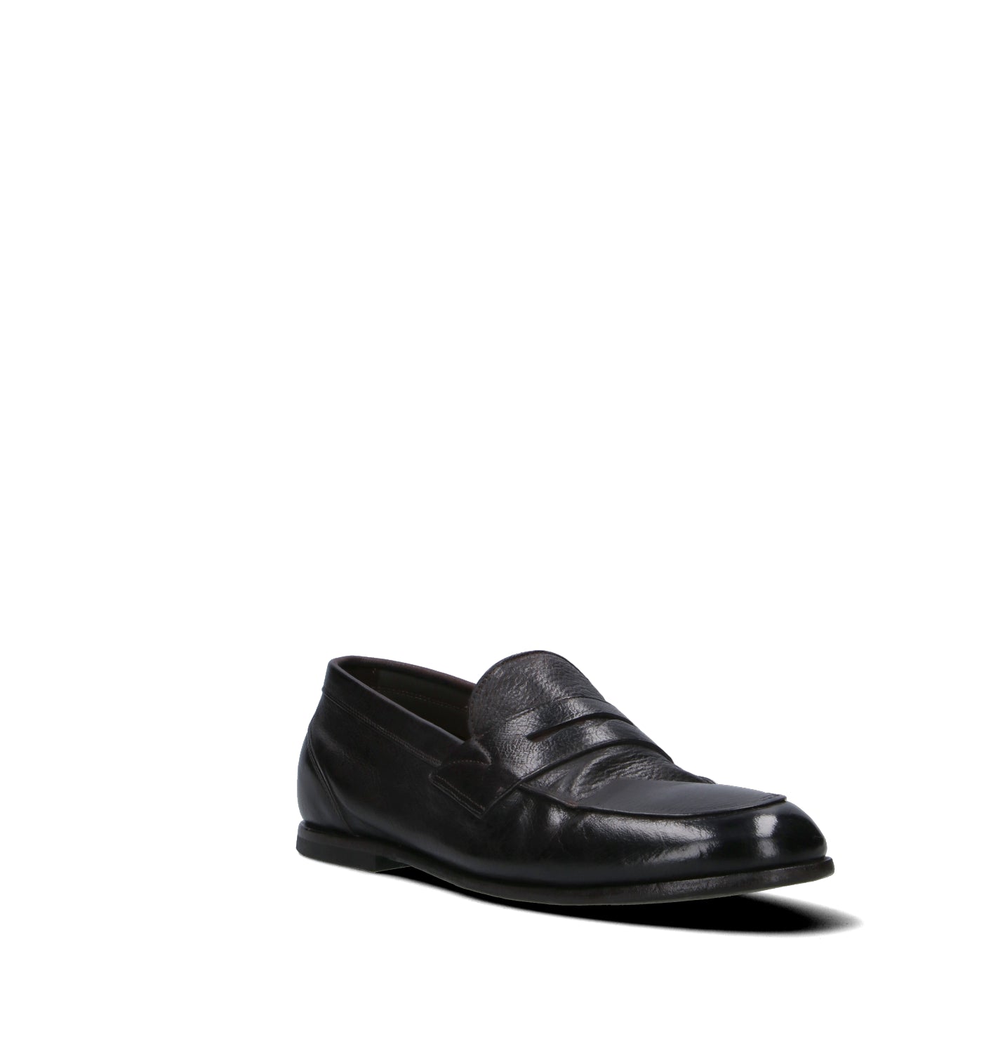 GREEN GEORGE Mocassino uomo nero in pelle