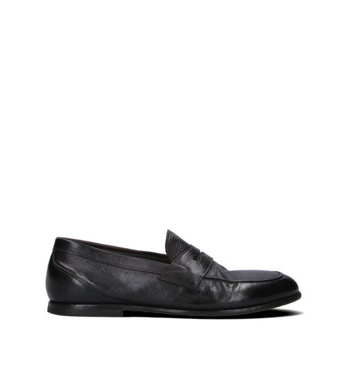 GREEN GEORGE Mocassino uomo nero in pelle