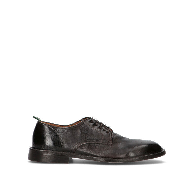 GREEN GEORGE Stringata uomo marrone in pelle