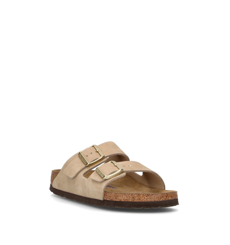 BIRKENSTOCK ARIZONA BS Ciabatta donna beige in nabuck