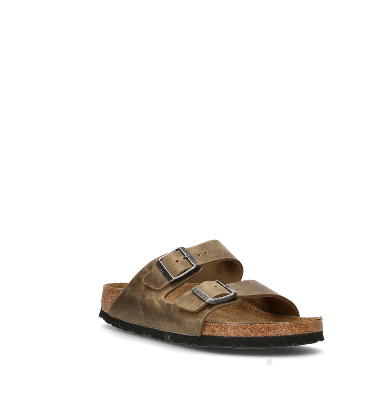 BIRKENSTOCK ARIZONA BS Ciabatta uomo verde in pelle
