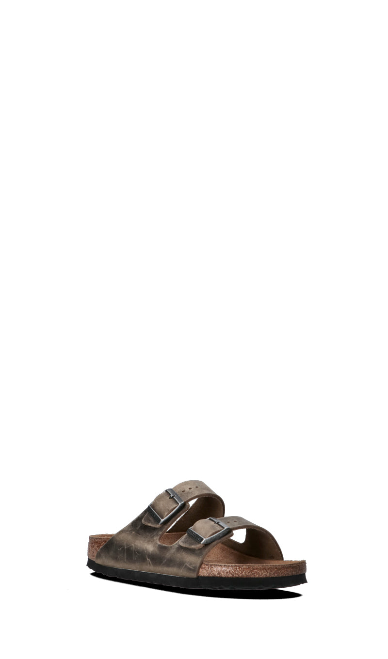 BIRKENSTOCK ARIZONA Ciabatta donna beige in pelle