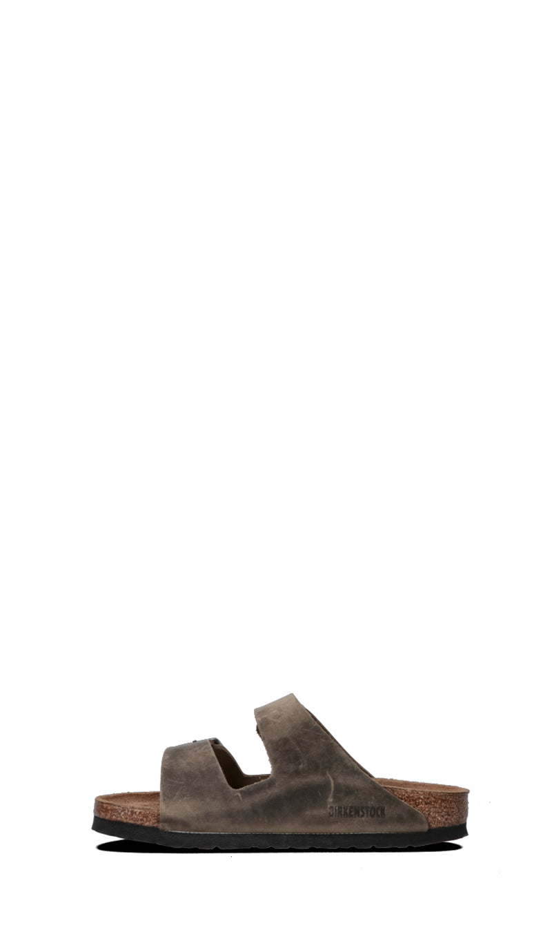 BIRKENSTOCK ARIZONA Ciabatta donna beige in pelle