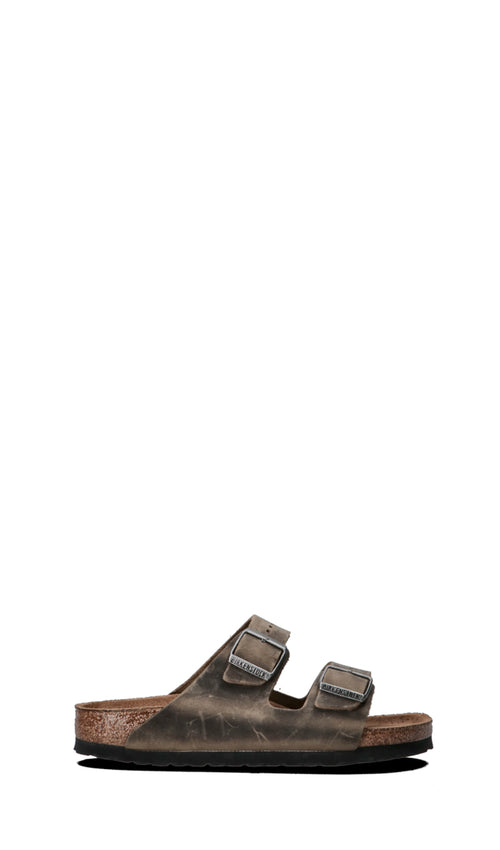 BIRKENSTOCK ARIZONA Ciabatta donna beige in pelle