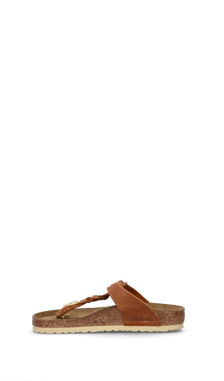 BIRKENSTOCK GIZEH BRAIDED Ciabatta donna marrone in suede
