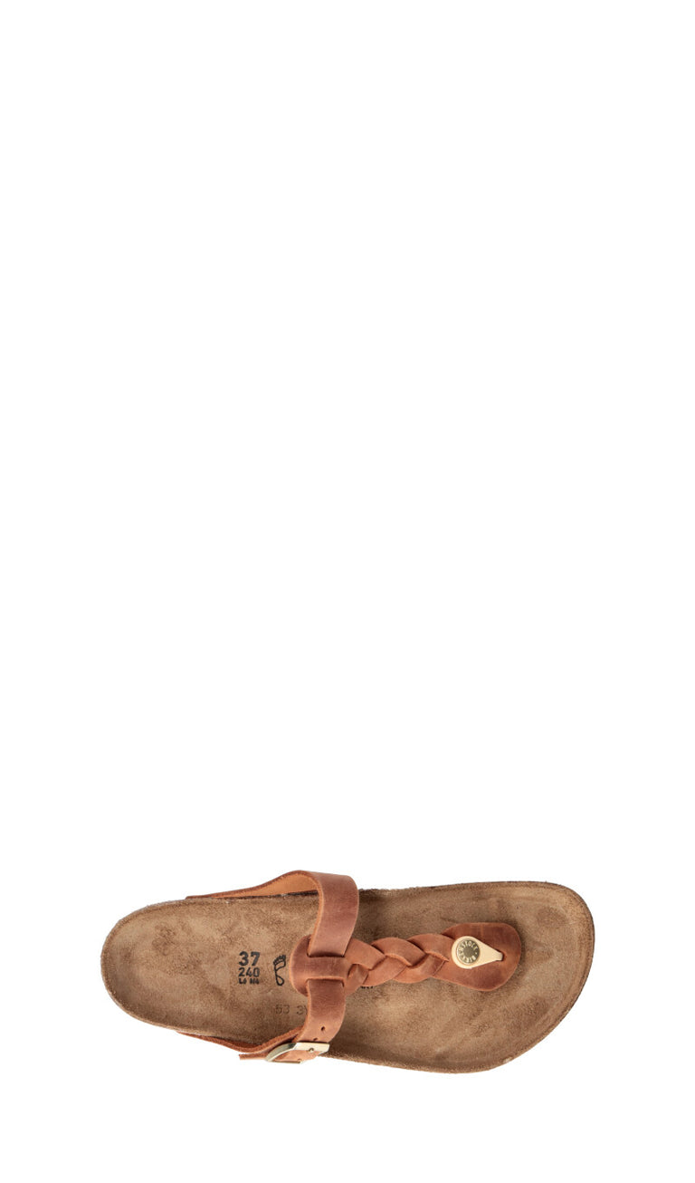 BIRKENSTOCK GIZEH BRAIDED Ciabatta donna marrone in suede