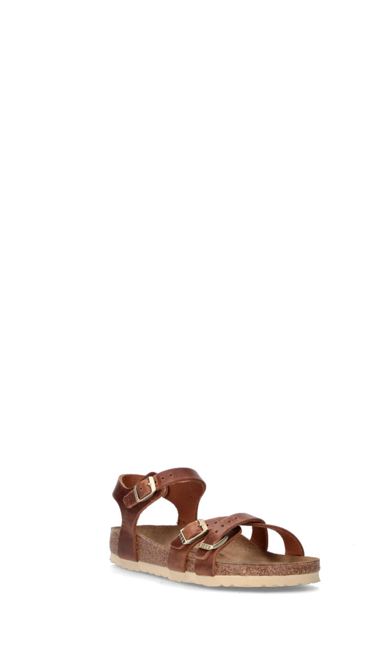 BIRKENSTOCK Sandalo donna marrone in pelle