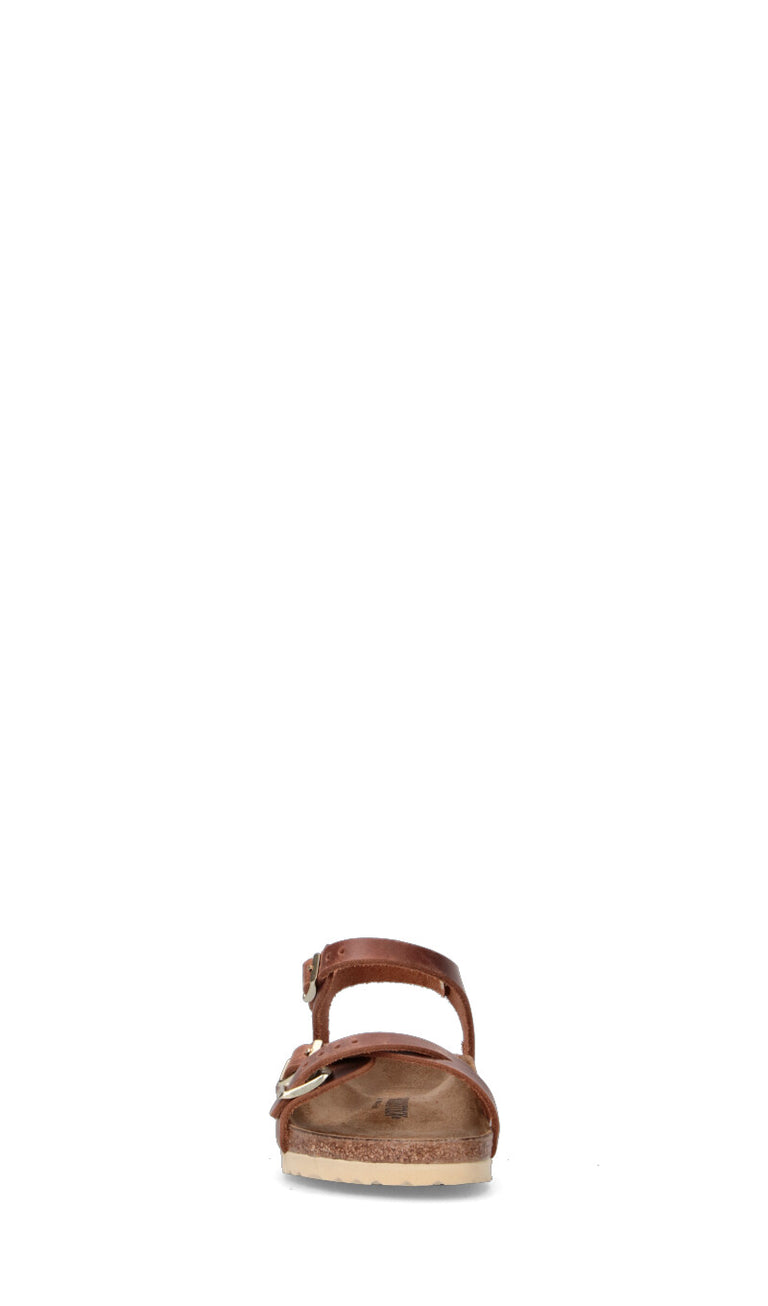 BIRKENSTOCK Sandalo donna marrone in pelle
