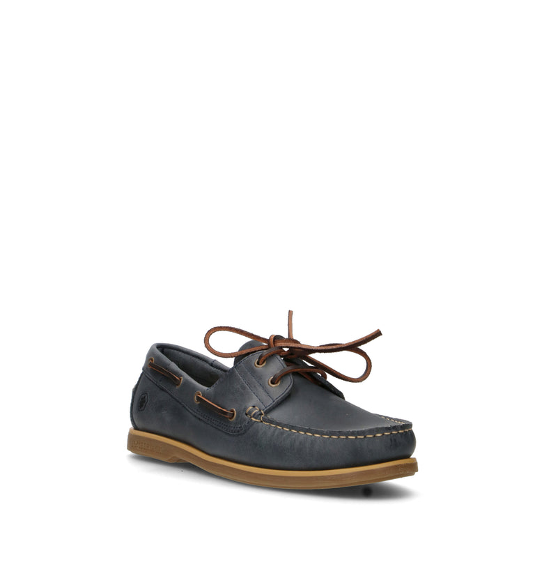 LUMBERJACK Scarpa barca uomo indaco in pelle