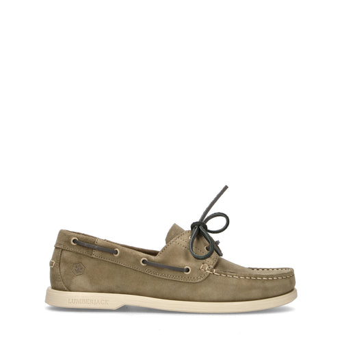 LUMBERJACK Scarpa barca uomo salvia in suede