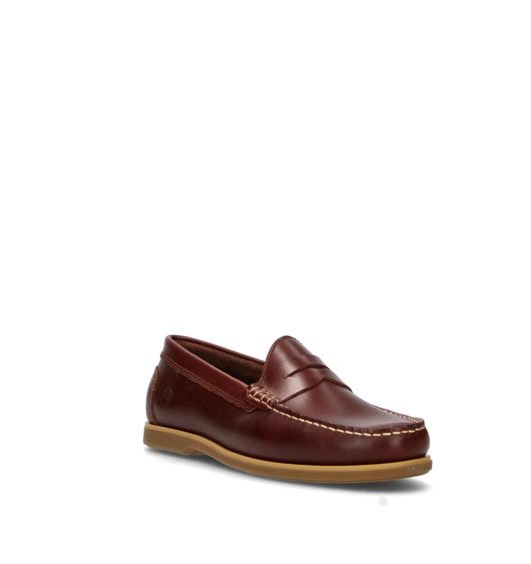 LUMBERJACK Mocassino uomo marrone in pelle
