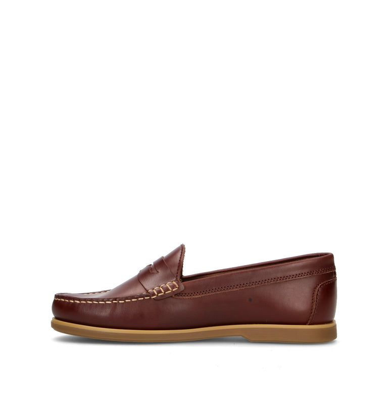 LUMBERJACK Mocassino uomo marrone in pelle