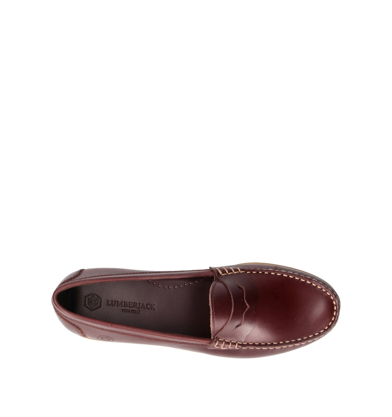 LUMBERJACK Mocassino uomo marrone in pelle