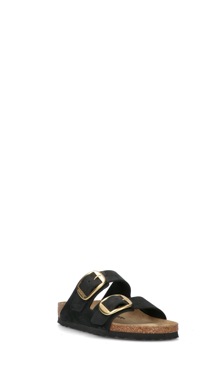 BIRKENSTOCK ARIZONA BIG BUCKLE Ciabatta donna nera in nabuk