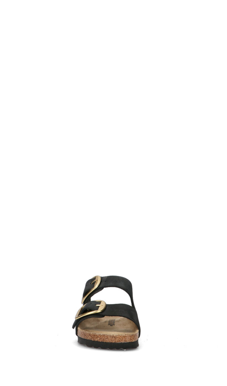 BIRKENSTOCK ARIZONA BIG BUCKLE Ciabatta donna nera in nabuk