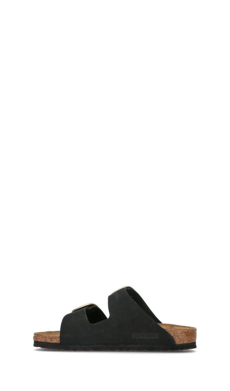 BIRKENSTOCK ARIZONA BIG BUCKLE Ciabatta donna nera in nabuk