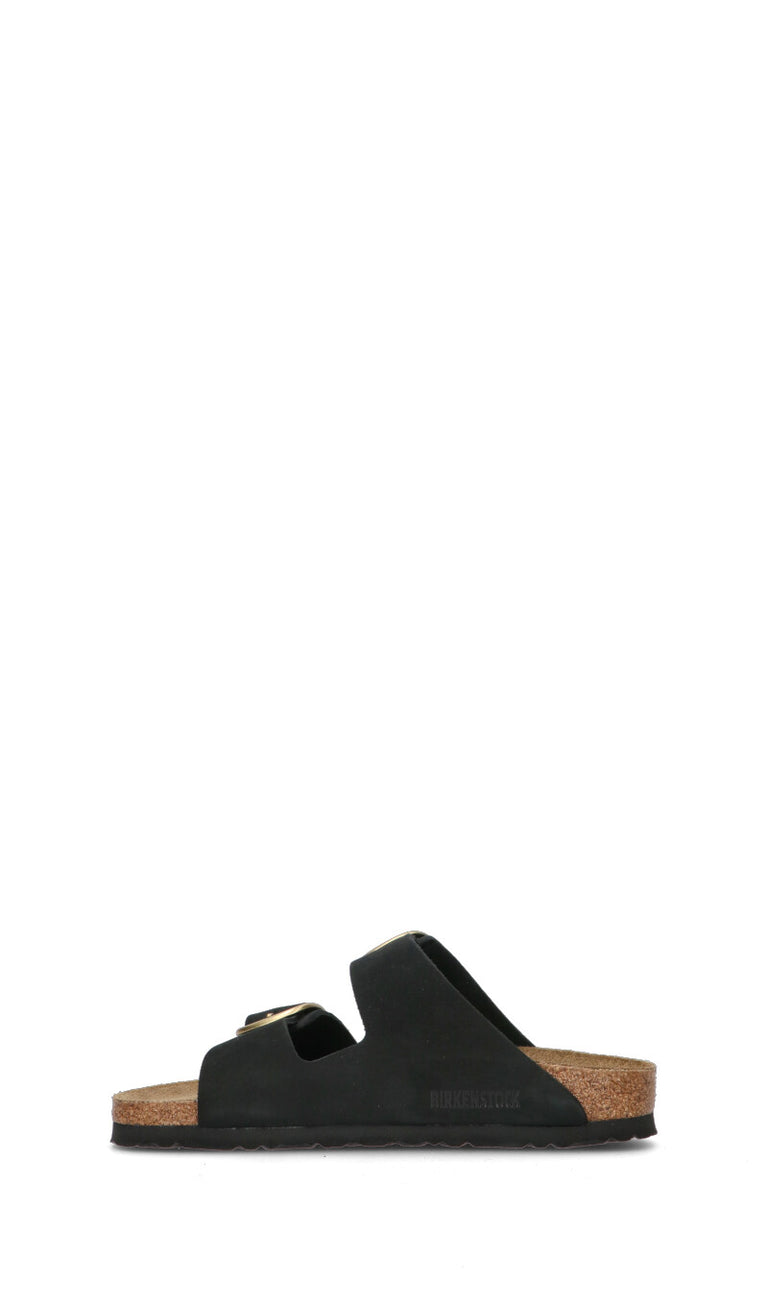 BIRKENSTOCK ARIZONA BIG BUCKLE Ciabatta donna nera in nabuk