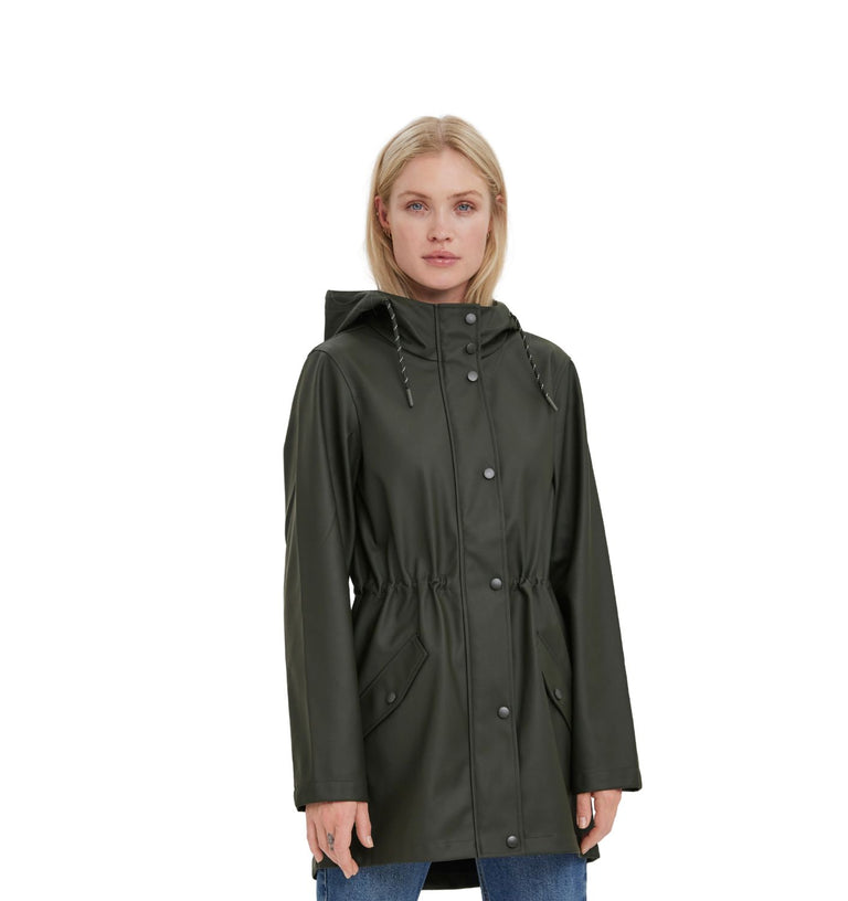 VERO MODA Giubbino impermeabile donna verde