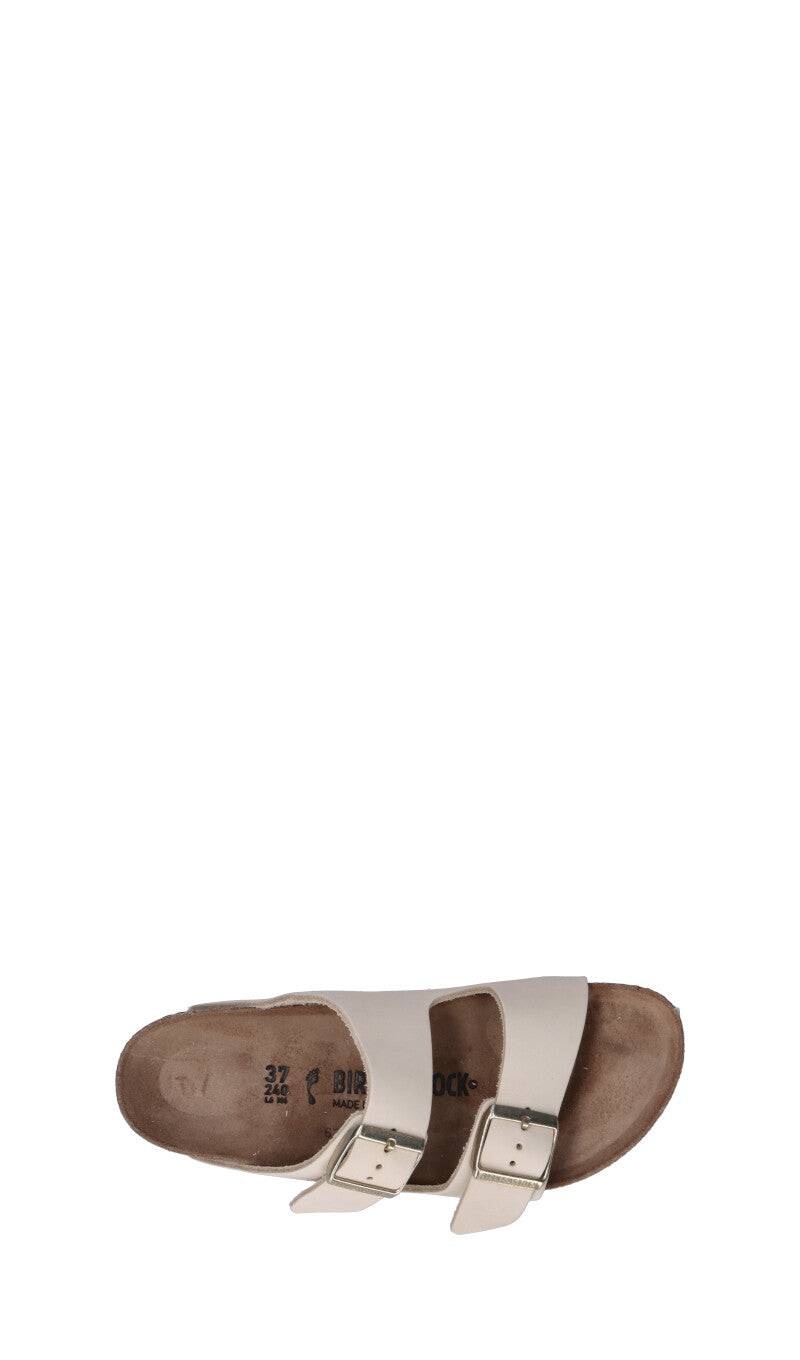 BIRKENSTOCK ARIZONA BS Ciabatta donna bianca in pelle