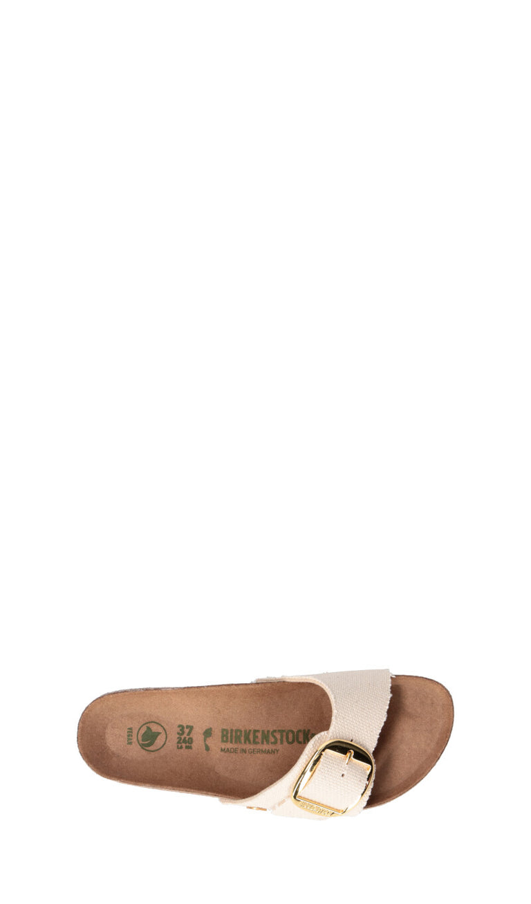 BIRKENSTOCK MADRID BIG BUCKLE RIVET LOGO Ciabatta donna bianca