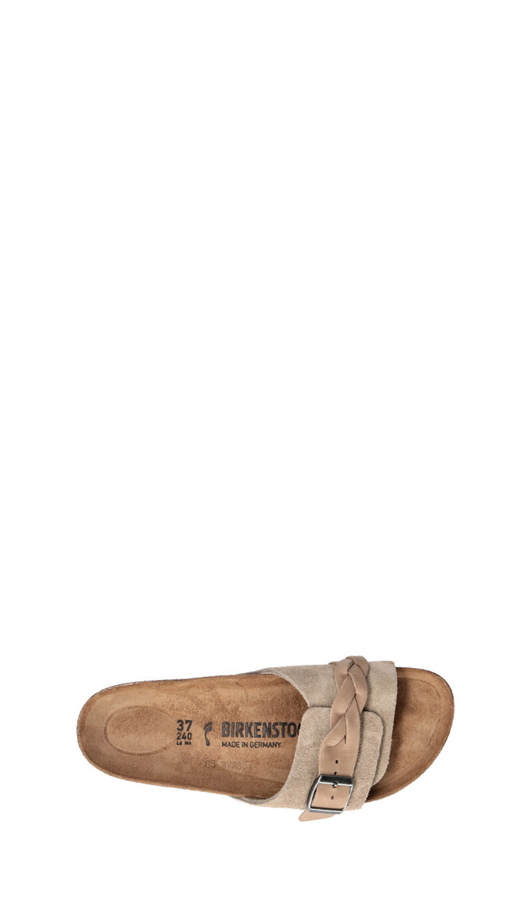 BIRKENSTOCK OITA BRAIDED Ciabatta donna grigia in suede