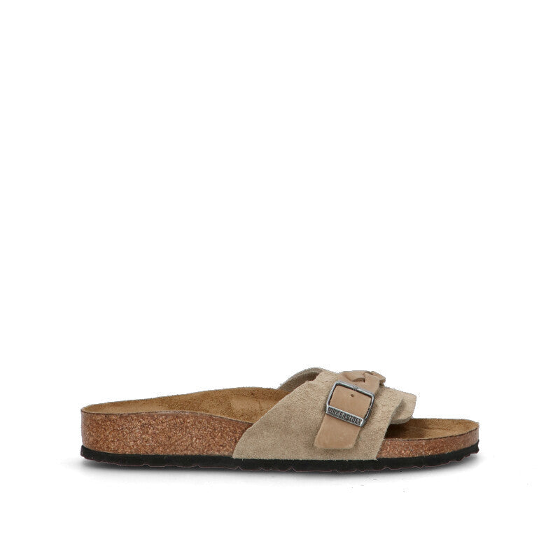 BIRKENSTOCK OITA BRAIDED Ciabatta donna grigia in suede