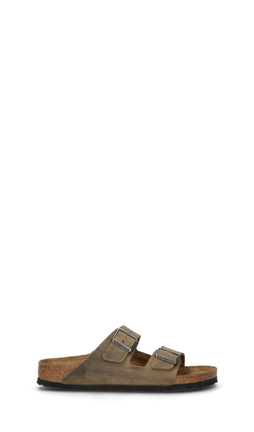 BIRKENSTOCK ARIZONA BS Ciabatta uomo verde militare in pelle