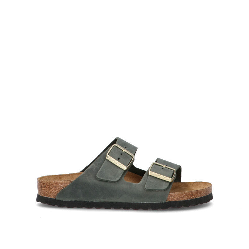 BIRKENSTOCK ARIZONA BS Ciabatta donna grigia in pelle