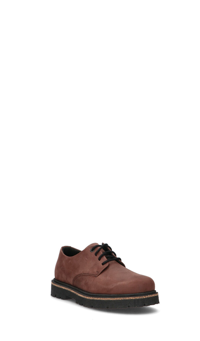 BIRKENSTOCK - HIGHWOOD LACE LOW Stringata donna marrone in nabuk