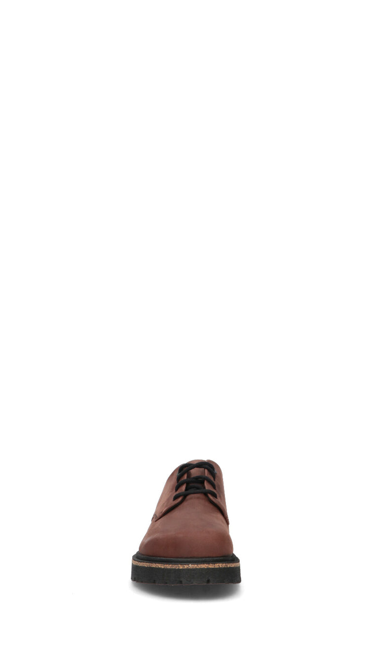 BIRKENSTOCK - HIGHWOOD LACE LOW Stringata donna marrone in nabuk
