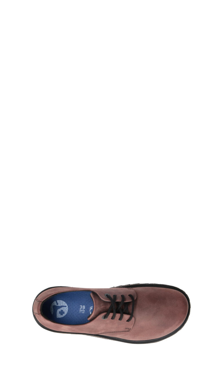 BIRKENSTOCK - HIGHWOOD LACE LOW Stringata donna marrone in nabuk