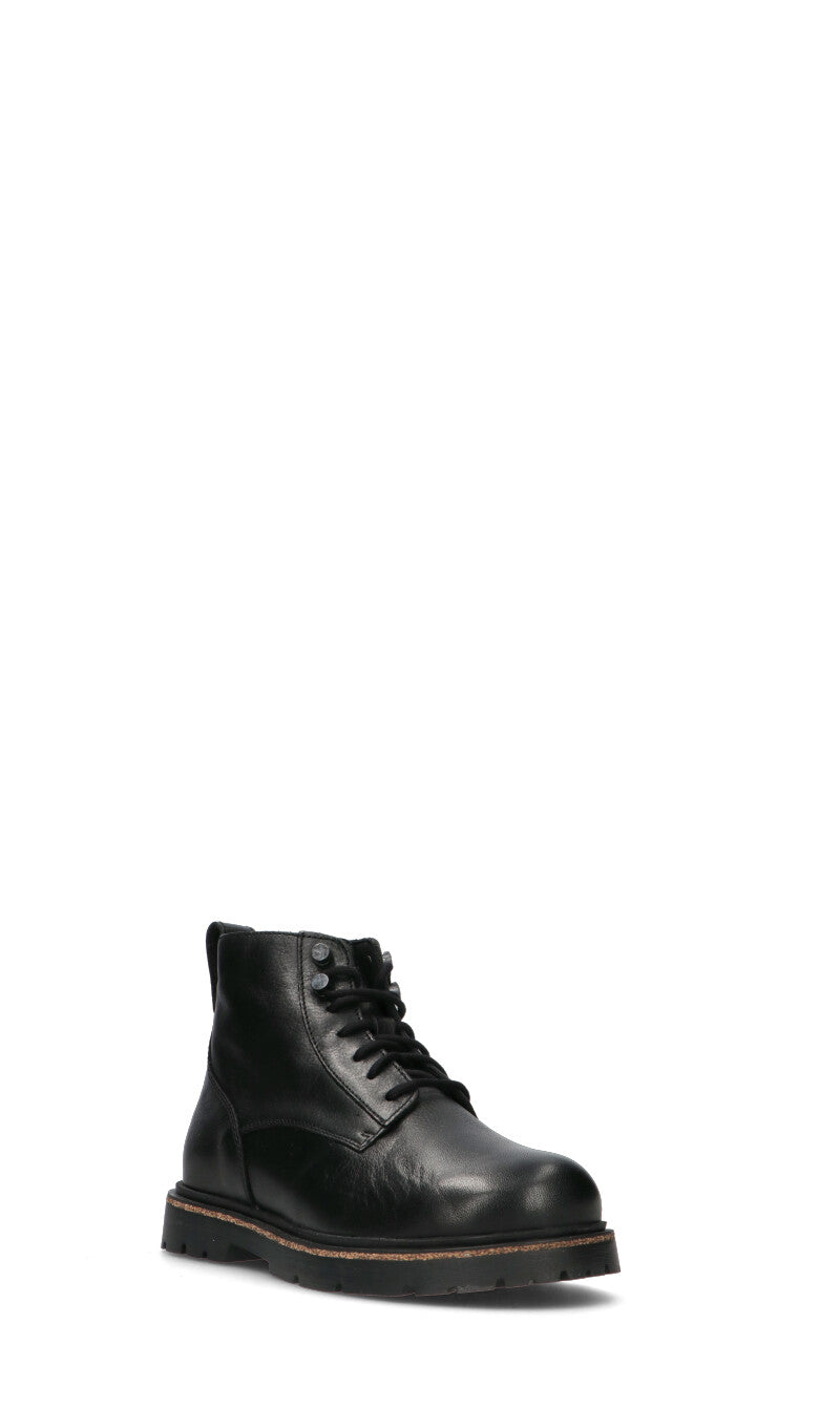 BIRKENSTOCK - HIGHWOOD LACE MID Polacco uomo nero in pelle