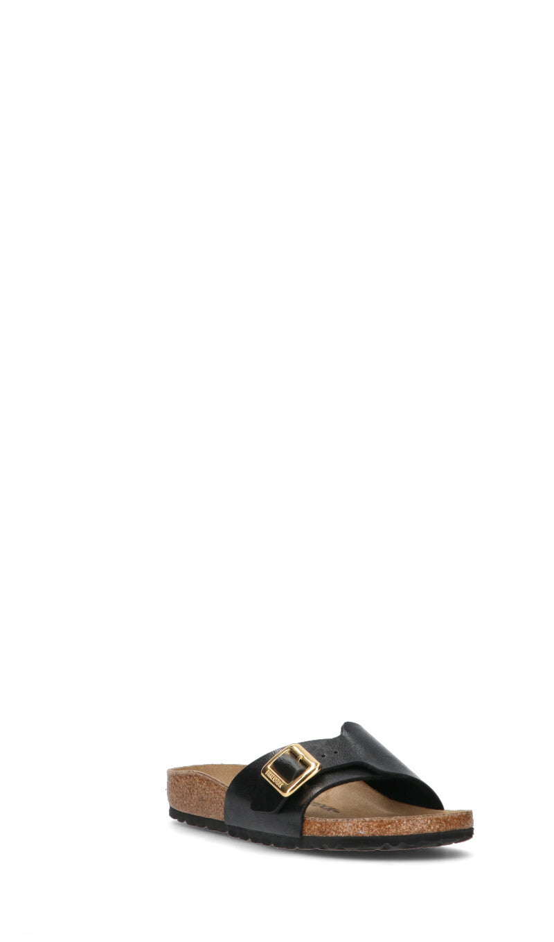 BIRKENSTOCK CATALINA CUSHION BUCKLE Ciabatta donna nera