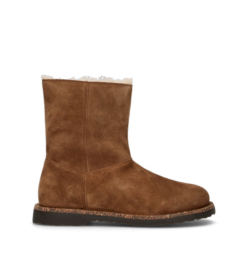 BIRKENSTOCK UPPSALA ZIP SHEARLING Trinchetto donna marrone in suede